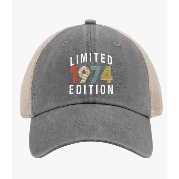 Limited Edition 1974 Sun Hat Anime Hat AllBlack Mens Women Baseball Cap Cool Hat - Picture 1 of 9